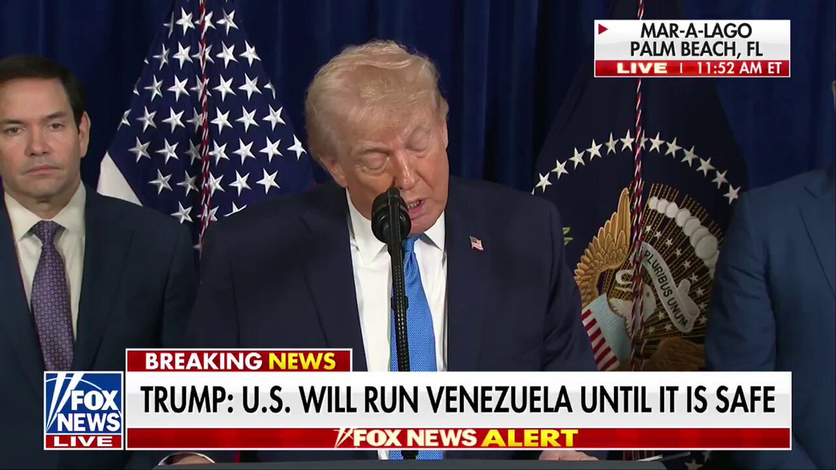 PRESIDENT TRUMP remembers Jocelyn Nungaray, a Houston girl killed allegedly by Venezuelan illegal immigrants in June 2024, during a press conference on the capture of Nicolás Maduro