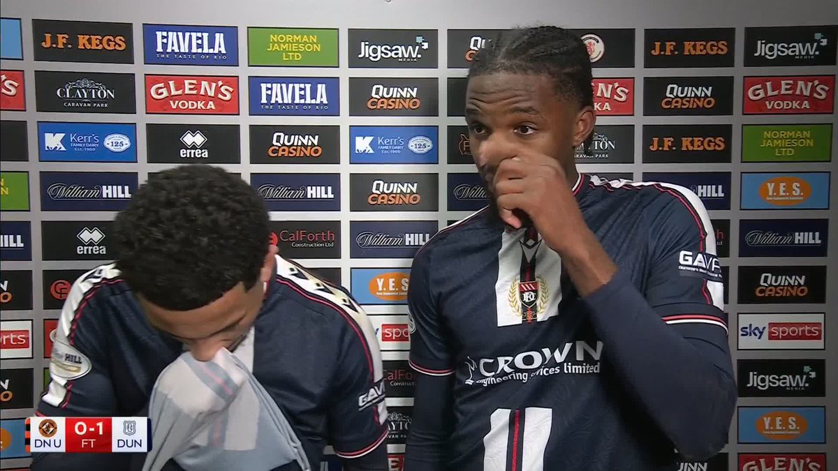 🗣️ "I was dreaming of it last night, celebrating in front of all our fans... it came to life!" Dundee duo Ashley Hay and Billy Koumetio reflect on that win over Dundee United! ⤵️