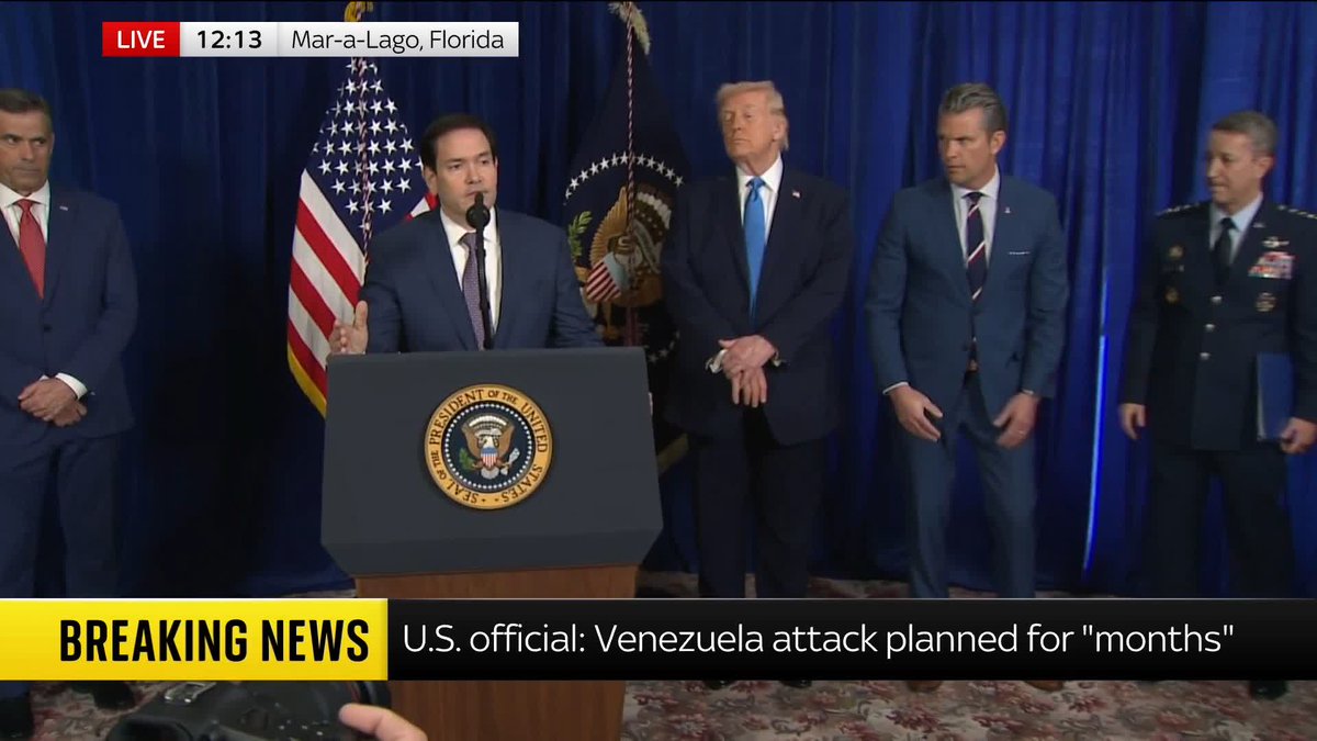 US Secretary of State Marco Rubio calls Nicolas Maduro "fugitive of American justice" who had "multiple opportunities" to avoid capture but chose to "play big boy" Follow 🔗 📺 Sky 501 and YouTube