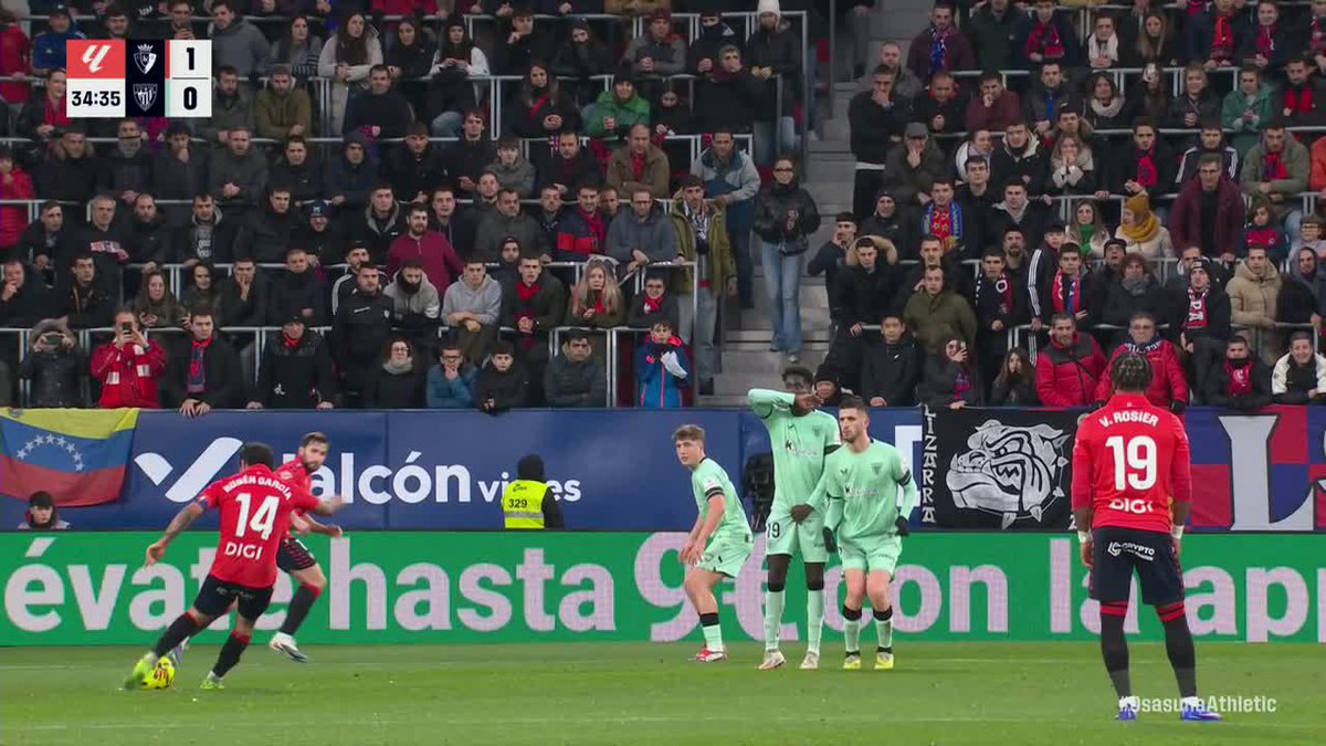 ¡NAAHH, ES PARA VERLO MIL VECES! El GOLAZO de Rubén García desde diferentes ángulos en Osasuna vs. Athletic Bilbao por la fecha 18 de #LaLiga.