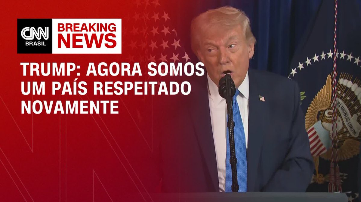 Agora somos um país respeitado novamente, diz Donald Trump; assista #AgoraCNN