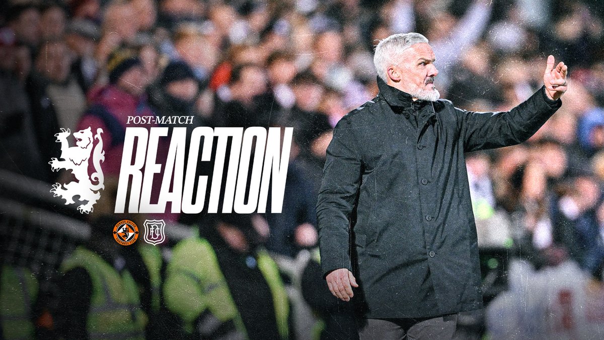 🗣️ Post-match reaction from #DUFC Manager Jim Goodwin following this afternoon's William Hill Premiership match at Tannadice