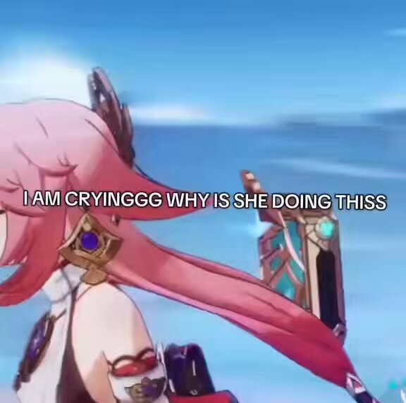 Yae when Gorou: #GenshinImpact