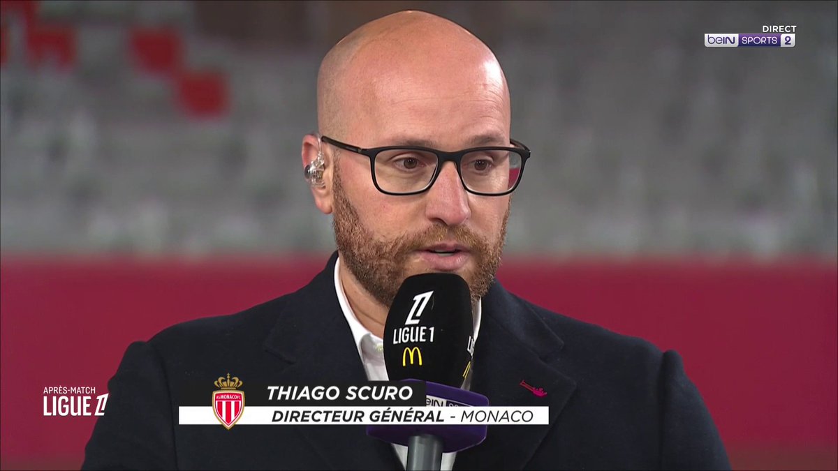 [📺 LIVE] 🇫🇷 #ASMOL #beINLigue1 ⚡ "Le coach fait un très bon travail et nous avons montré que nous pouvons jouer à très haut niveau !" 🎙️ Thiago Scuro, le Directeur Général de l'AS Monaco, n'est pas alarmiste quant à la situation du club !