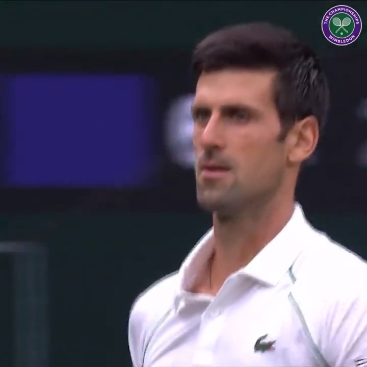 Novak Djokovic: “This was the best I’ve ever served. I felt like Pistol Pete Sampras out there.” 😂 46 seconds is all it took.