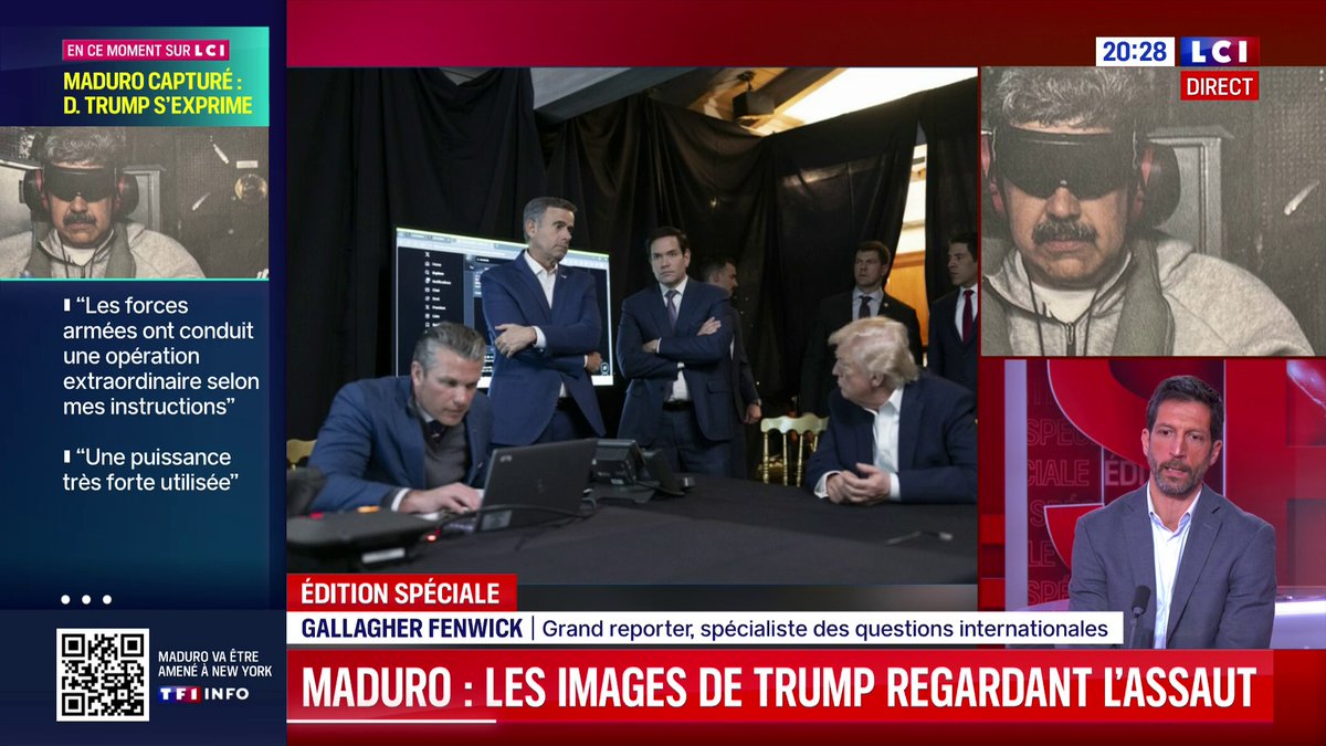 Venezuela : "Je me demande si Donald Trump ne commet pas une erreur majeure pour lui", analyse Pierre Servent, éditorialiste géopolitique TF1-LCI. "S'il met des soldats au sol, c'est le risque du retour de corps de GI dans des sacs mortuaires. Et là, ça peut devenir un gouffre."