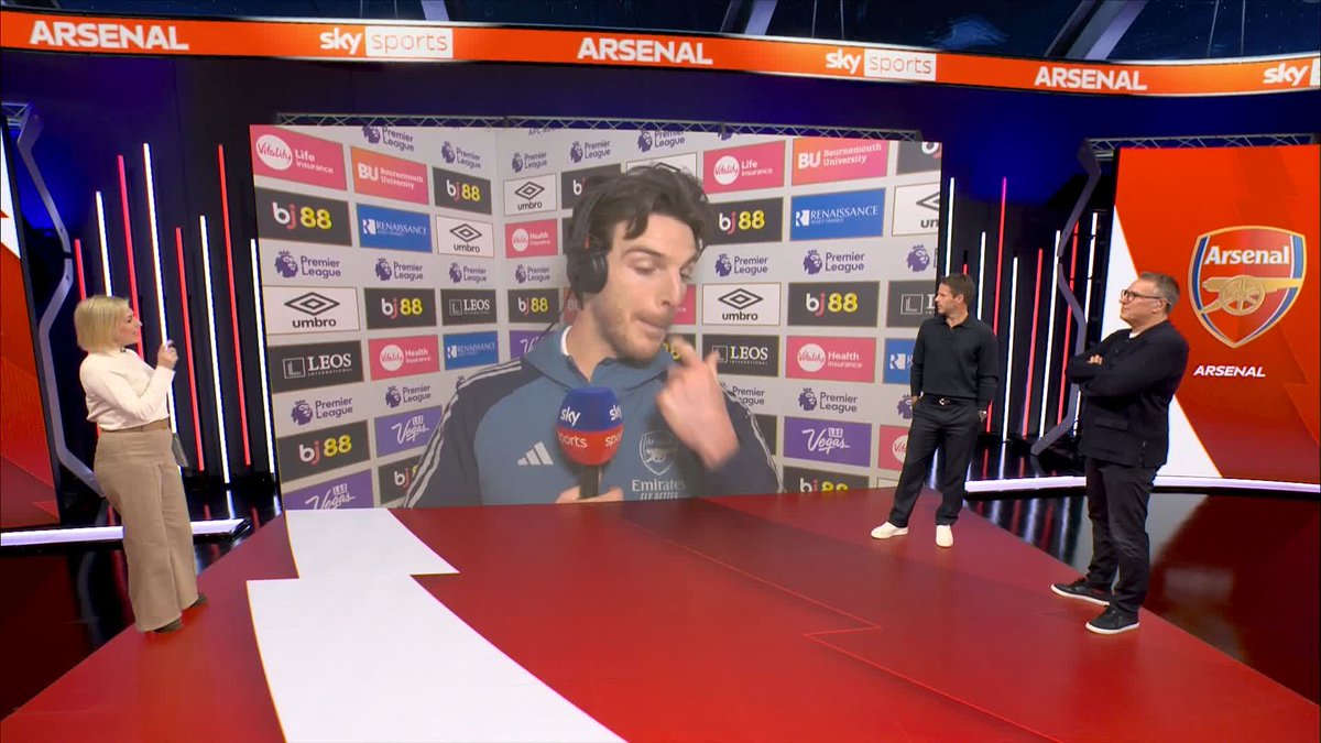 "We've been here before, it's about not being complacent" Arsenal will only be focusing on their own performances, says Declan Rice 🔴