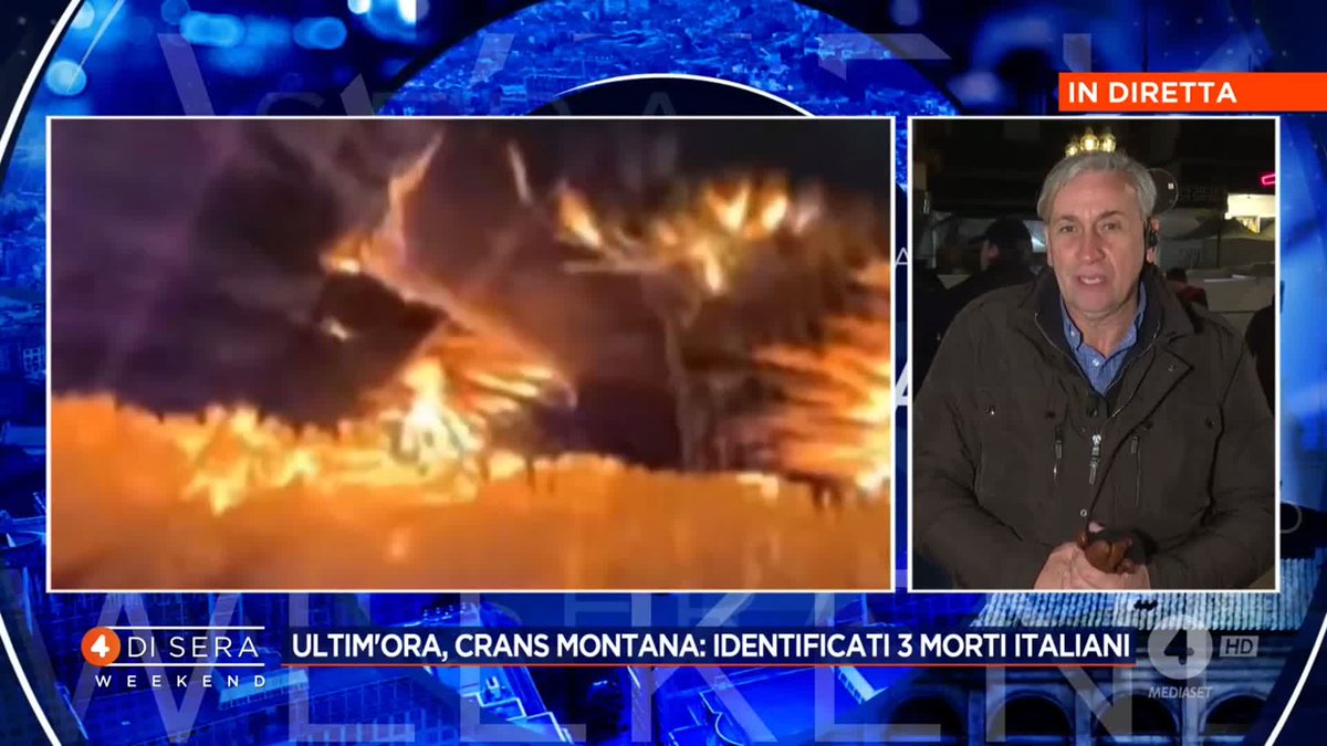 identificate tre vittime italiane nell’incendio. Lo ha confermato l’ambasciatore Gian Lorenzo Cornado. Purtroppo la conferma è arrivata 💔 #CransMontana