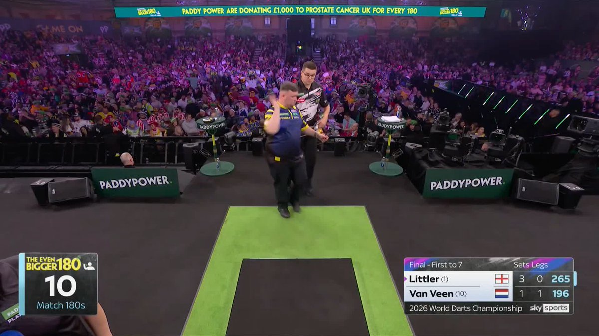 THE ALLY PALLY WASP STRIKES 🐝 The wasp just had to make it about them, didn't they 🤣 Maybe we've found Luke Littler's weakness! 📺 #WCDarts | Final