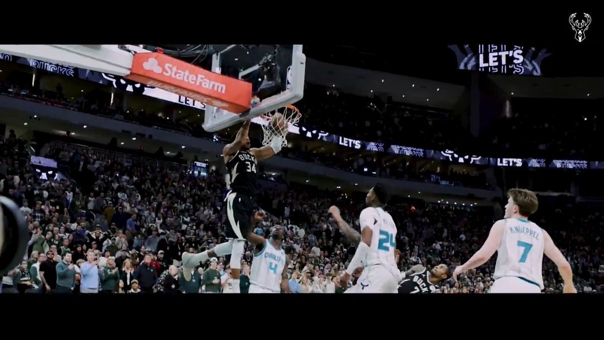 Some chase history. Giannis makes it.