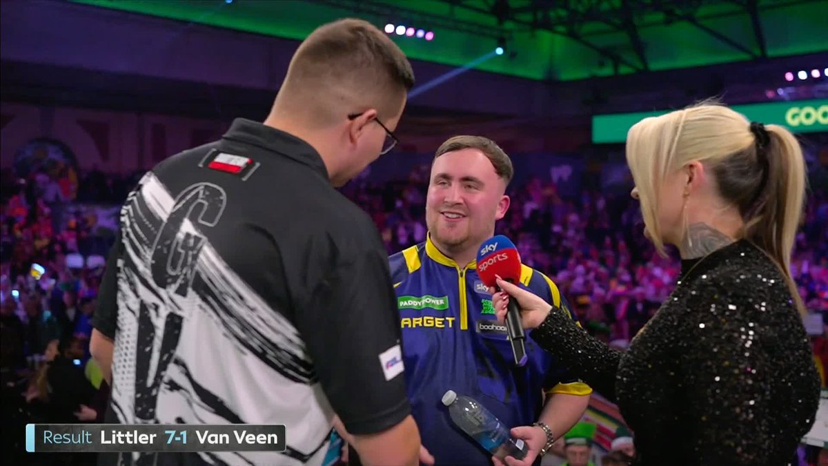 "We're always going to have battles" 💪 Luke Littler expects more big matches against Gian van Veen in the future 👀