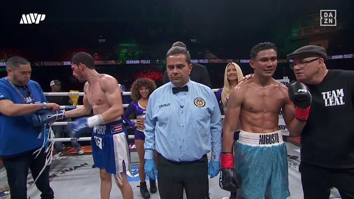 And STLL UNDEFEATED 😤💪 #SerranoTellez | Live NOW on DAZN ▪️