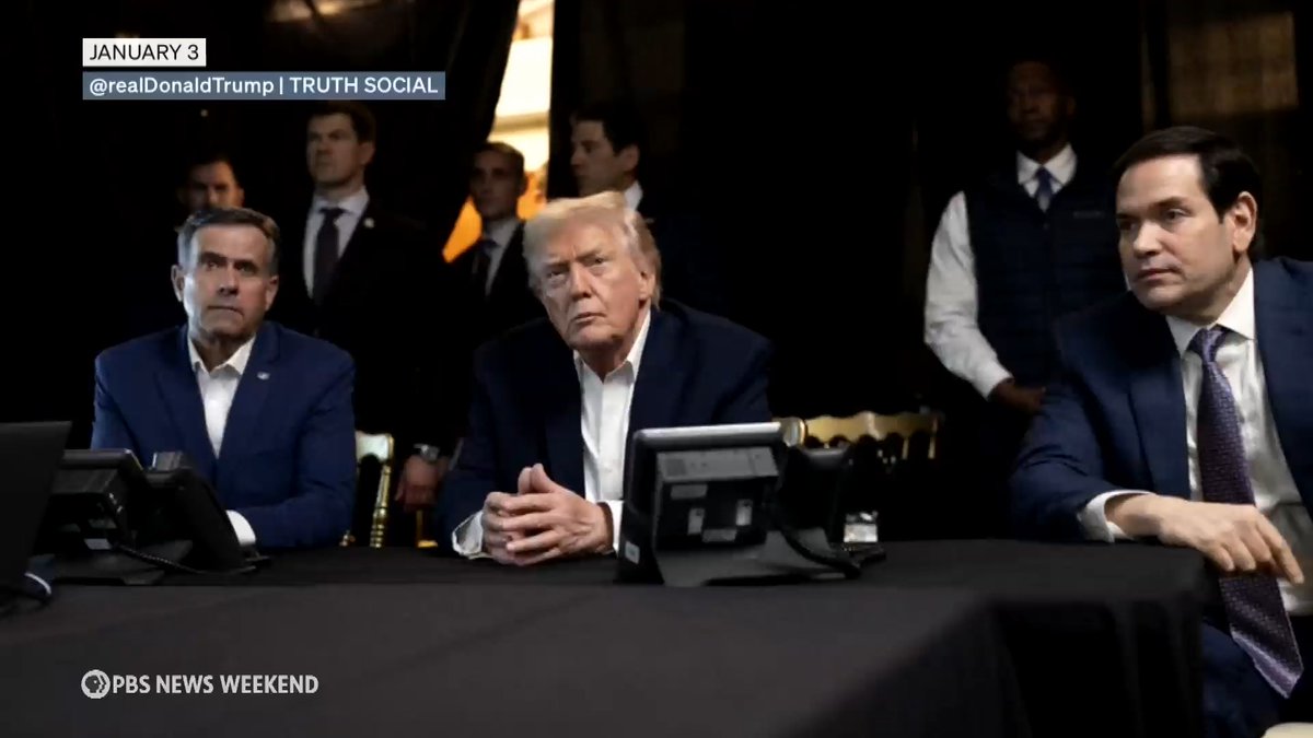 In a stunning act of regime change on Saturday, the U.S. military captured Venezuelan President Nicolás Maduro and brought him to U.S. soil to face criminal charges. Soon after, President Donald Trump announced the U.S. would “run” Venezuela until a transition of power is made and warned of a new era of U.S. domination over Latin America. Nick Schifrin reports.