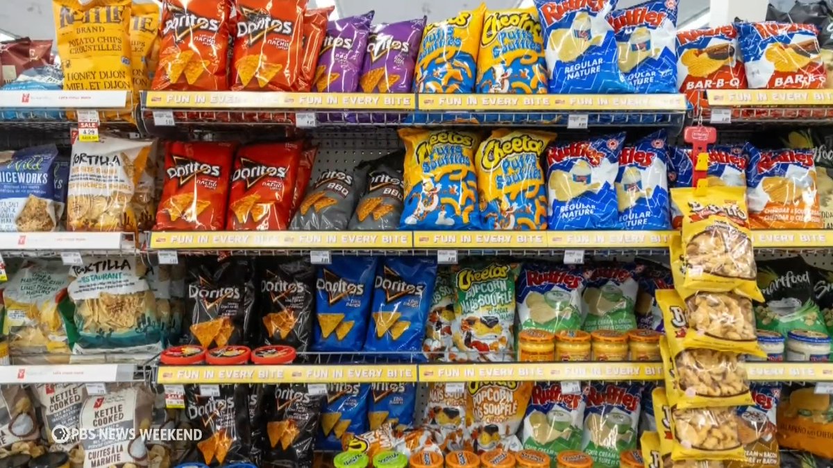 In the first lawsuit of its kind, the city of San Francisco is suing 11 of the nation’s top food companies, saying they sell ultraprocessed food knowing that they are harmful to health. By some estimates, more than 60% of the food consumed in the United States is ultraprocessed. A growing body of scientific research says diets high in ultraprocessed food lead to chronic diseases like obesity, type 2 diabetes, heart disease and depression. John Yang spoke with Ashley Gearhardt, a University of Michigan psychology professor who studies addiction, to learn more.