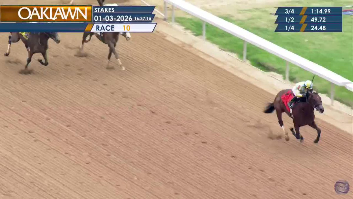 Great ride by Javier Castellano to take Strategic Risk to victory in the Smarty Jones stakes!