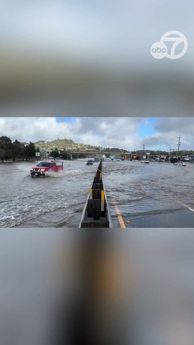 ABC7 captured video of freeway flooding in Marin County, Calif. on Saturday following heavy rain. Both directions of Highway 101 in the Corte Madera/Larkspur area were flooded prompting a severe traffic warning from Caltrans. Traffic was diverted off the highway at Sir Francis Drake Boulevard. Drivers were urged to take alternate routes and prepare for delays. Latest storm updates here: