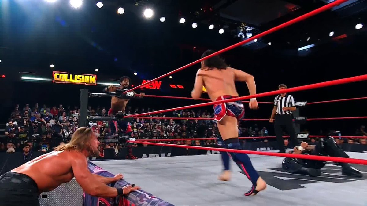 One in, one out. JETSPEED WITH THE WIN! Watch #AEWCollision LIVE on TNT &amp; HBO Max