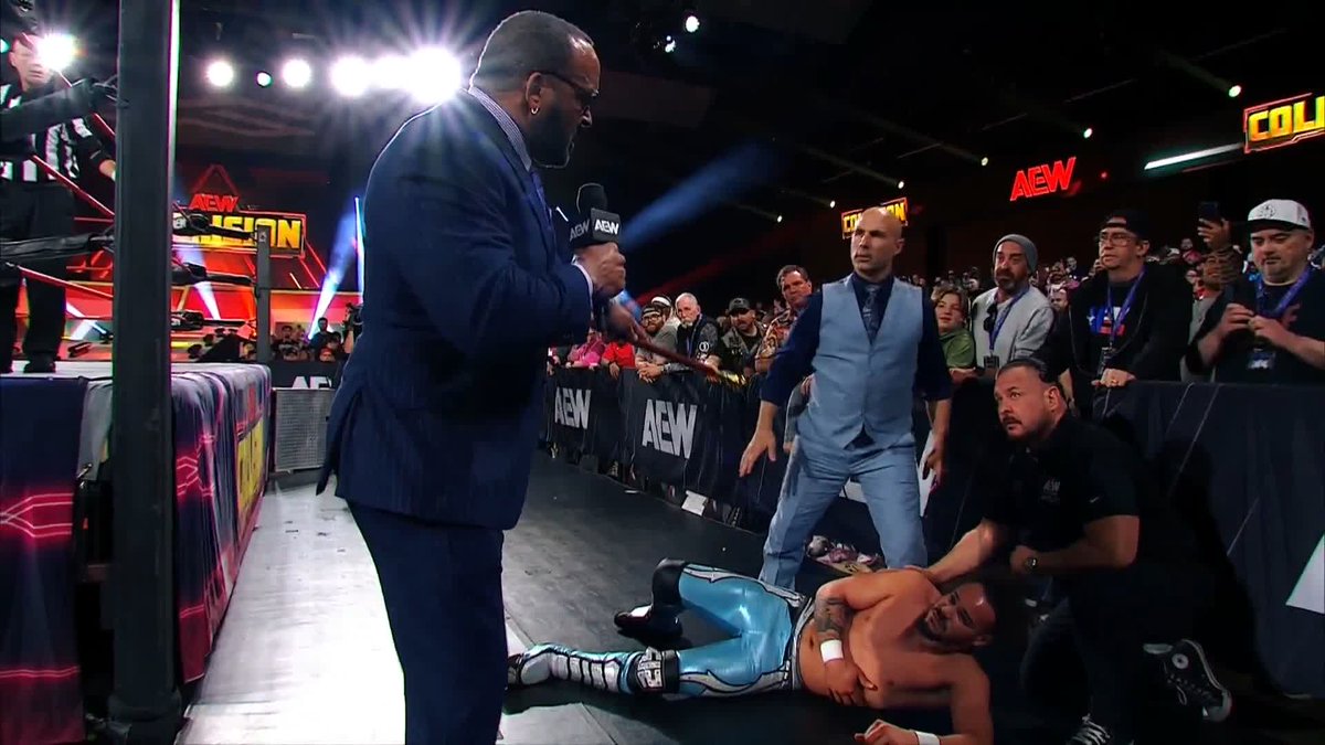 Dante Martin got a little hurt, so MVP told him to take the Countout loss outside. Dante replied to Shelton with: “My Mama didn't raise a BITCH. Did yours?” OH SHHHHIIIITTTTTT.