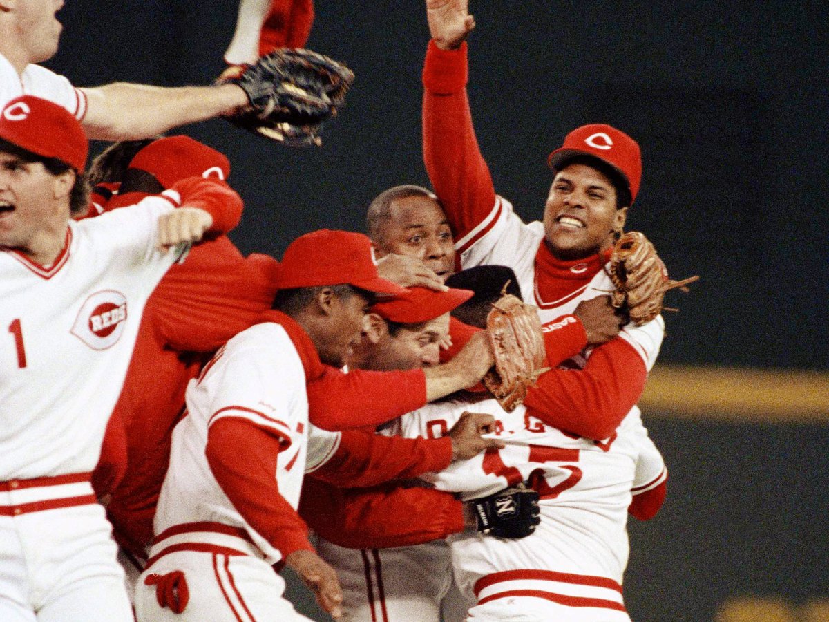 For some reason, I’m thinking tonight about when the Reds clinched the 1990 NLCS. I was speechless in my parents’ living room. Couldn’t believe the Redlegs were actually going to the World Series.
