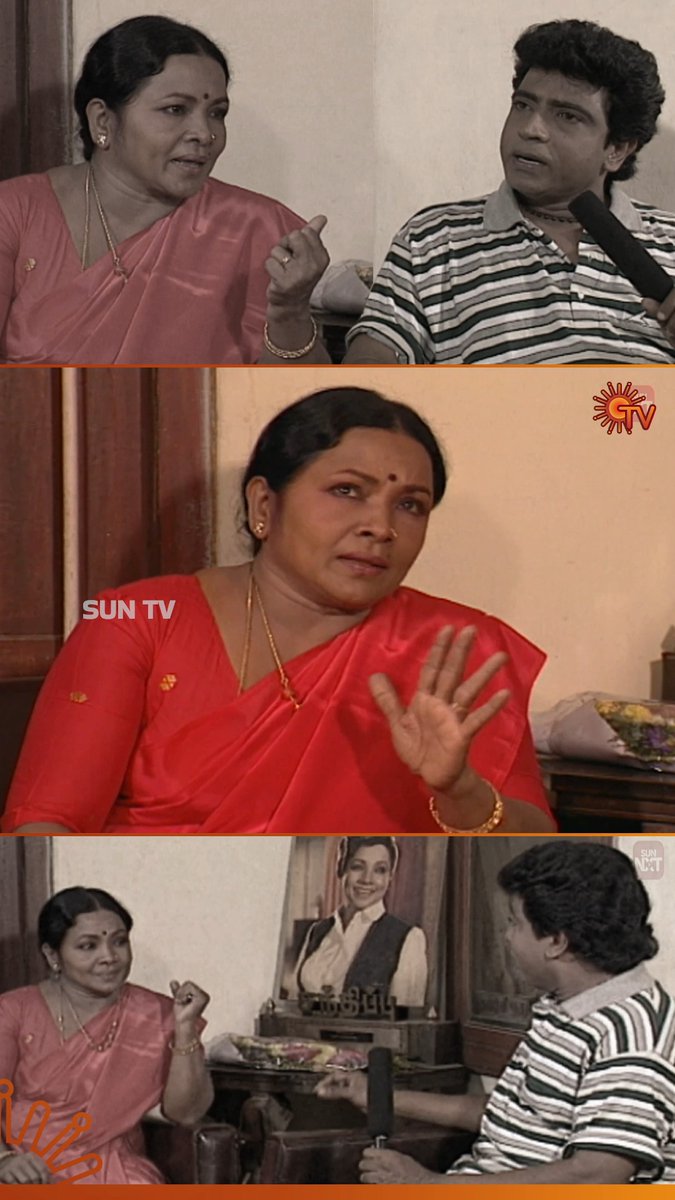 A very rare throwback from our vault, Actor Livingston interviews the legendary Aachi Manorama #SunTV #SunTVThrowback #Livingston #AachiManorama