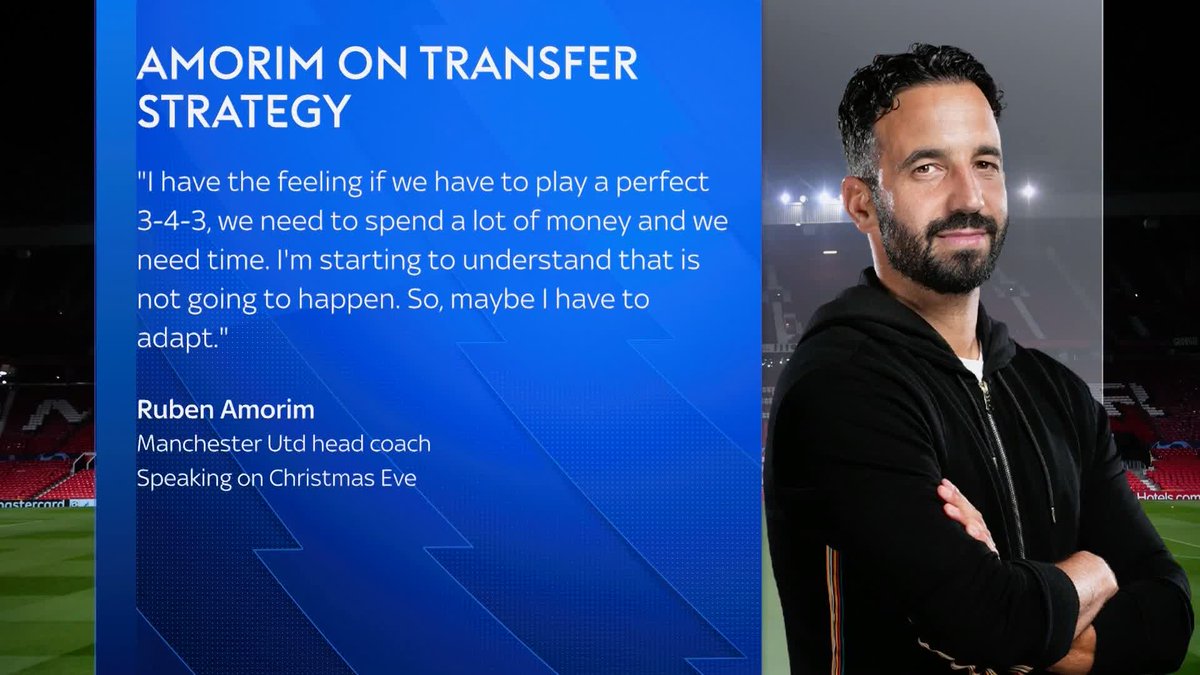 “I don’t want to talk about that” ❌ Ruben Amorim on potentially changing his 3-4-3 system and adapting to player dynamics 🔴