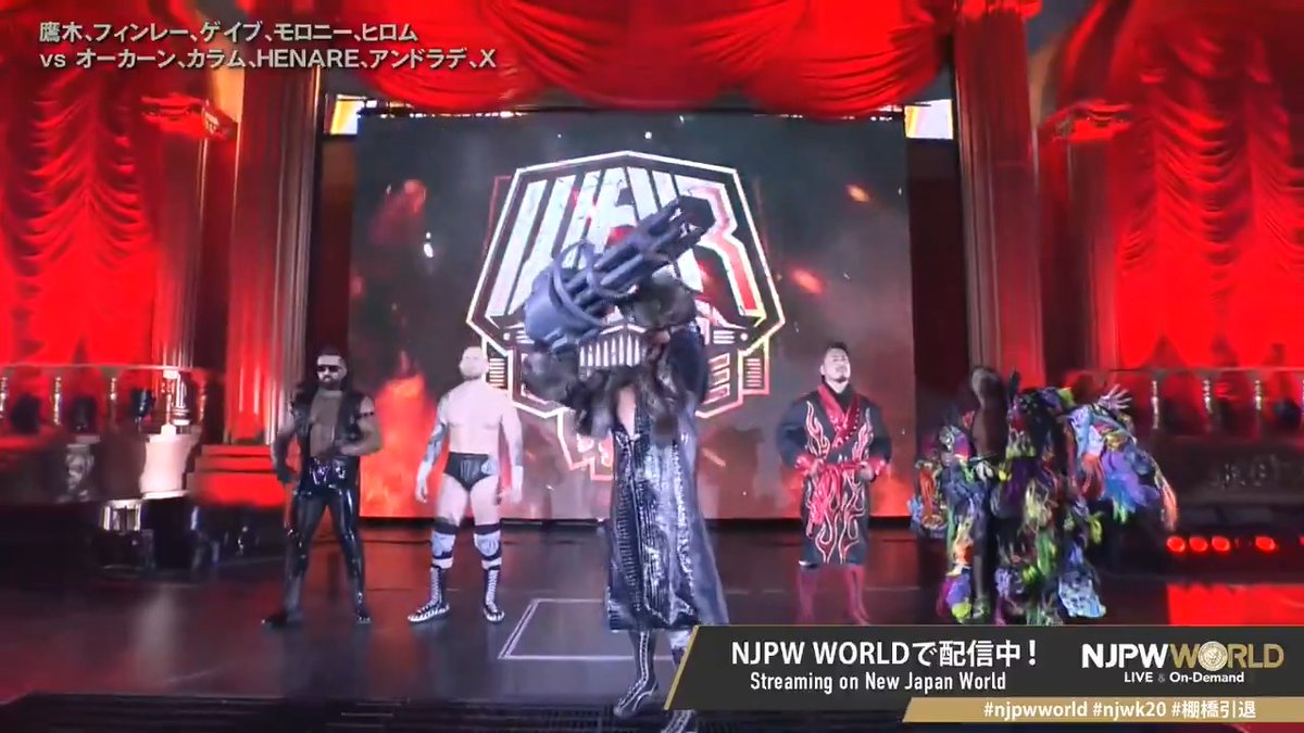 .David Finlay & GABE KIDD & Drilla Moloney & 鷹木 信悟(SHINGO TAKAGI) & 高橋ヒロム / Hiromu Takahashi "BULLET CLUB WAR DOGS & 無所属" Sign up Now & Stay tuned to #NJPW #njpwworld #njwk20 #棚橋引退