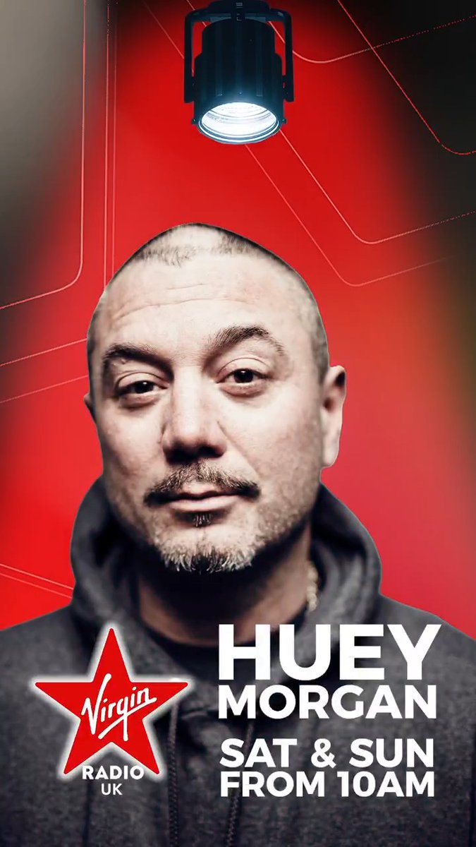 Welcome to the newest member of the family, HUEY MORGAN 🙌 Catch him on Virgin Radio UK every Saturday and Sunday from 10am 📻 Huey