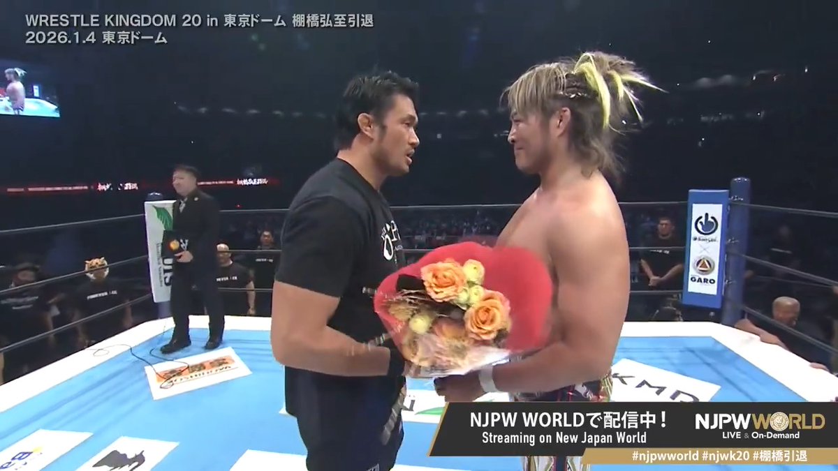 .棚橋 弘至 🤝 柴田勝頼 / Katsuyori Shibata Sign up Now &amp; Stay tuned to #NJPW #njpwworld #njwk20 #棚橋引退