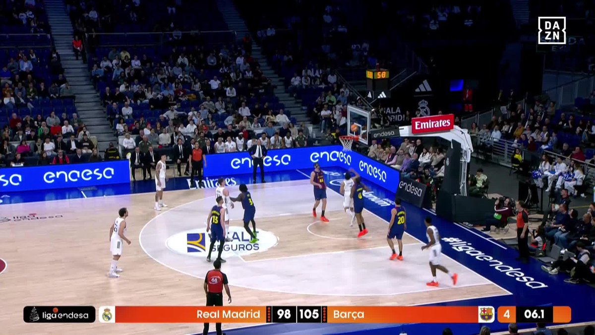 EL CLÁSICO ES CULÉ 🔵🔴 El Barça Basket de Xavi Pascual rompe una racha de 37 victorias seguidas en casa del Real Madrid en Liga Endesa 💥 #LigaEndesaxDAZN 🏀
