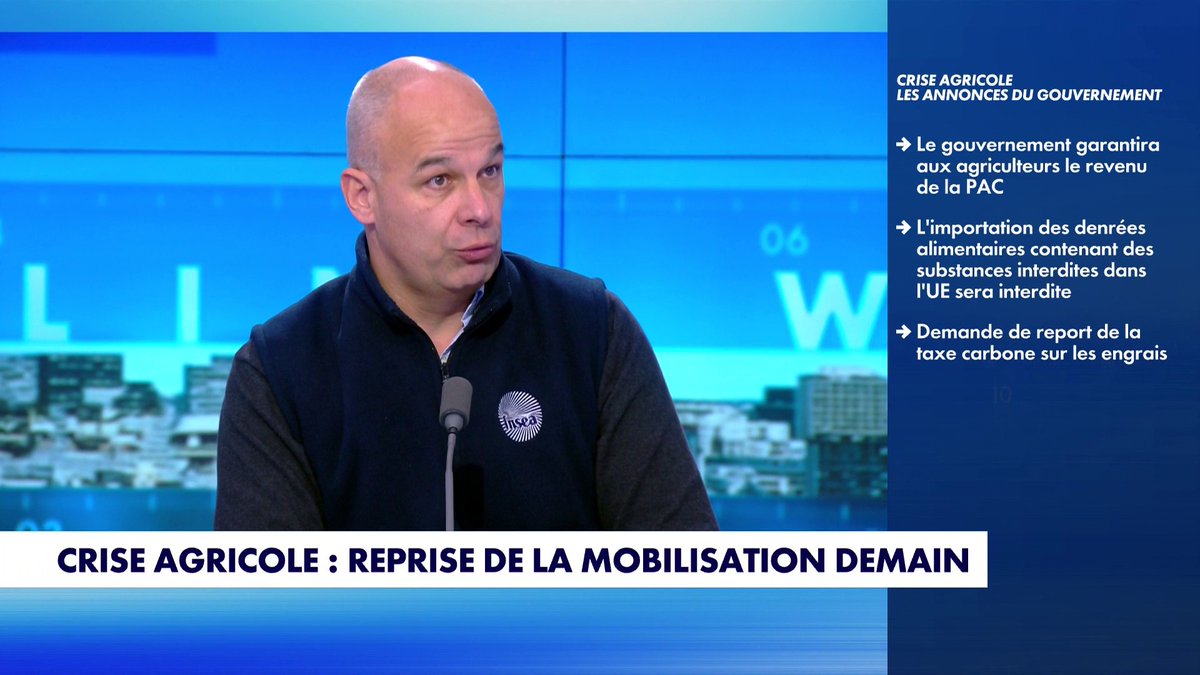 «Quel est le poids de la France en Europe ? Est ce qu’elle pèse encore, ou est ce qu’elle est devenue un pays de seconde zone sur lequel on s’essuie les pieds», s’iinterroge Arnaud Rousseau, président de la FNSEA, dans #PunchlineWE