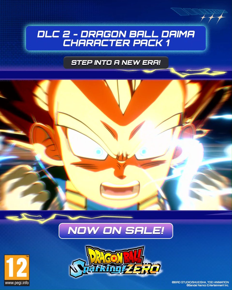 The Dragon Ball DAIMA fighters are here. Step into a new era with DRAGON BALL: Sparking! ZERO - Dragon Ball DAIMA: Character Pack 1! #DBSZ Head over to your favourite digital store!