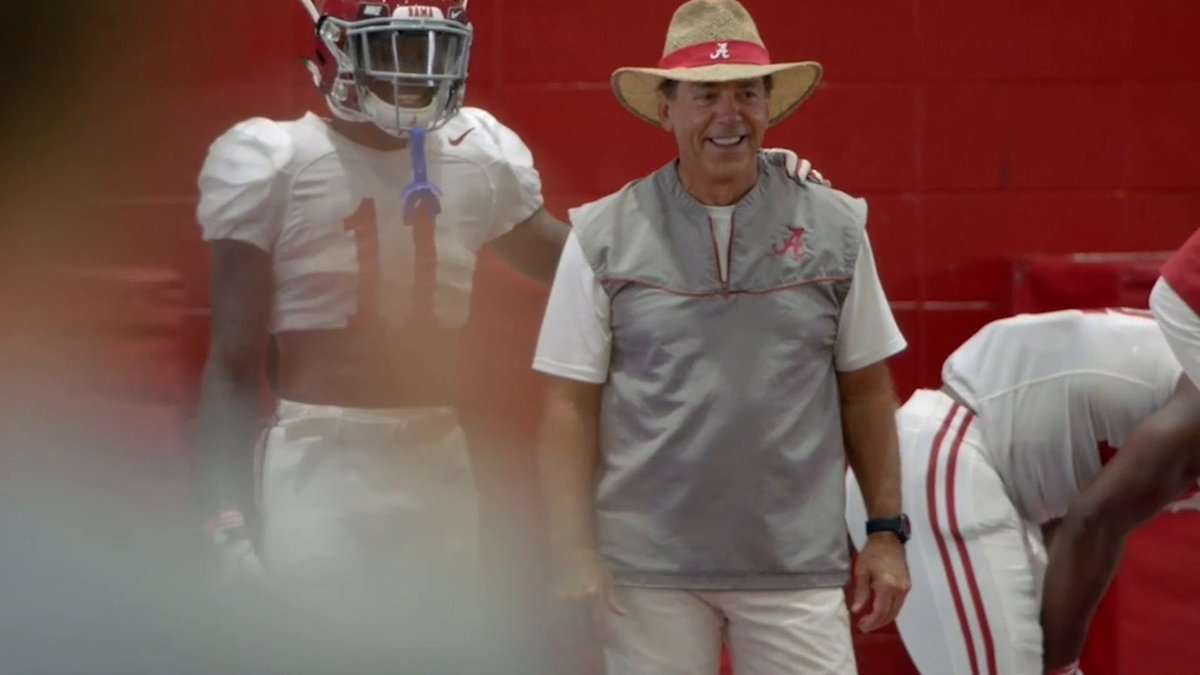 Nick Saban mic'd up at practice was pure comedy (2020) 😂