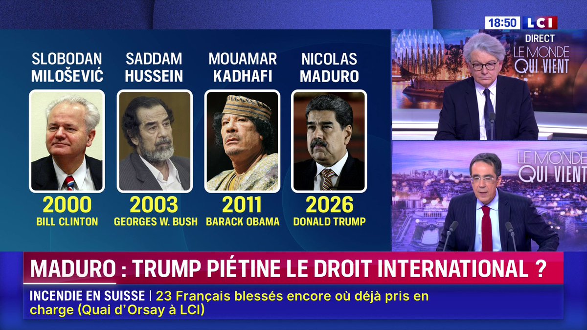 Politique internationale de Donald Trump : "On est dans ce monde de brutalité, de rapport de force", indique Thierry Breton. "Ce n'est pas la peine d'attendre la prochaine étape, car il y aura une prochaine étape. Ça va continuer." ➡️ avec Darius Rochebin