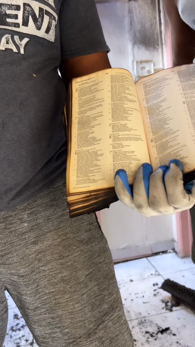 The Bible never burns, His word is final