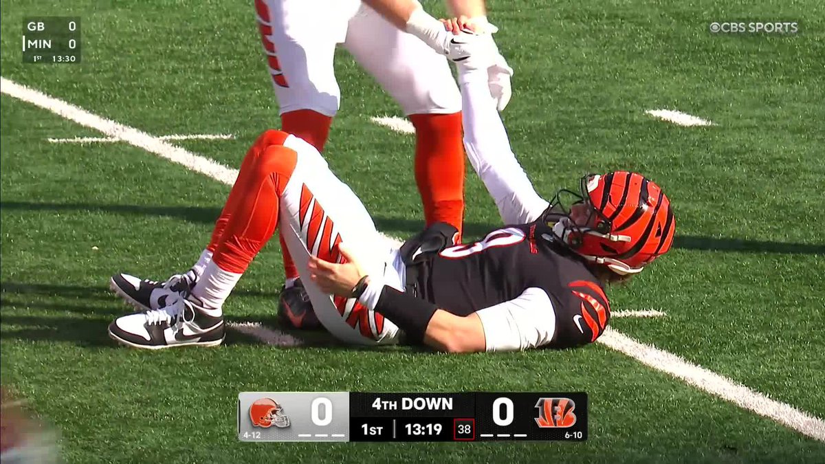 Should Joe Burrow even be playing in this game? #Bengals