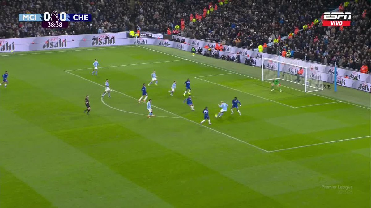 🎯🇳🇴 Ufff, era un GOLAZO de Erling Haaland vs. Chelsea. Atención al RUIDO que hace el palo. ❌