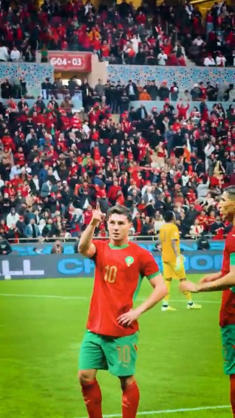 A special view. A tecnomobile Special Angle for Brahim's finish. 🇲🇦 #TotalEnergiesAFCON2025