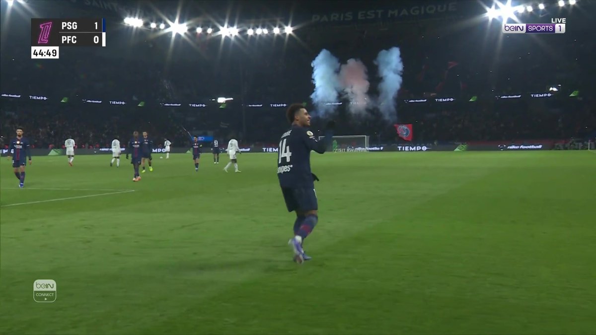 ديزيري دوي يفتتح التسجيل لباريس سان جيرمان في شباك باريس إف سي #الدوري_الفرنسي