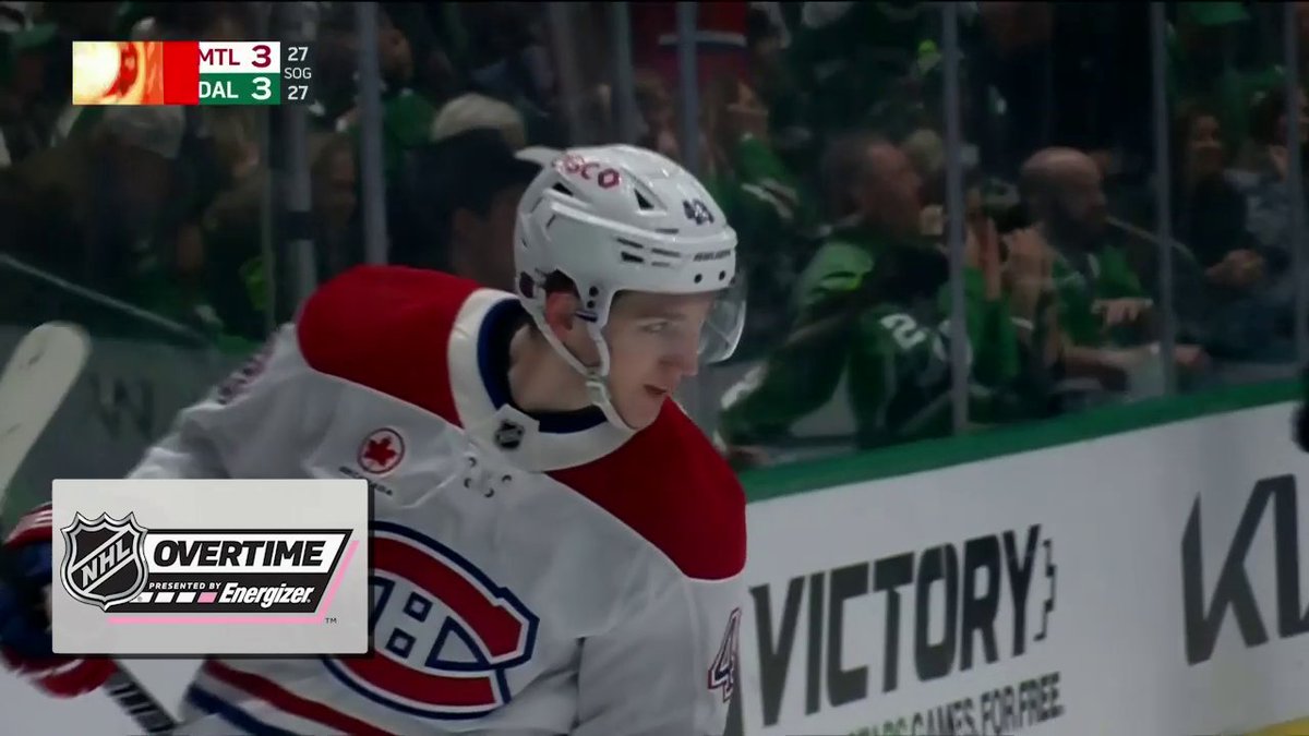 OT HERO HUTSON 🤩 Lane Hutson nets the Energizer overtime winner for the x - Canadiens Montréal!