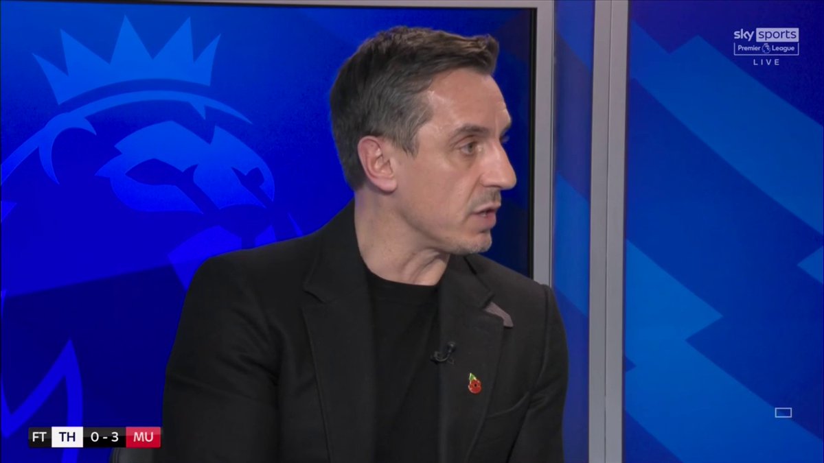 Gary Neville on Sky when Ole switched to 3-5-2 vs Spurs with Cristiano Ronaldo & Cavani. "Leaving Sancho, Greenwood and Rashford on the bench is not the plan. He has played 4-2-3-1 in the last 37 matches." The media/pundits Amorim has to deal with.