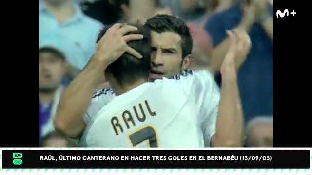 ⚽️⚽️⚽️ Raúl González Blanco, el último canterano del Real Madrid en hacer un hat trick en el Bernabéu... hasta ahora. 🗓️ 13/09/2003. #DeportePlus