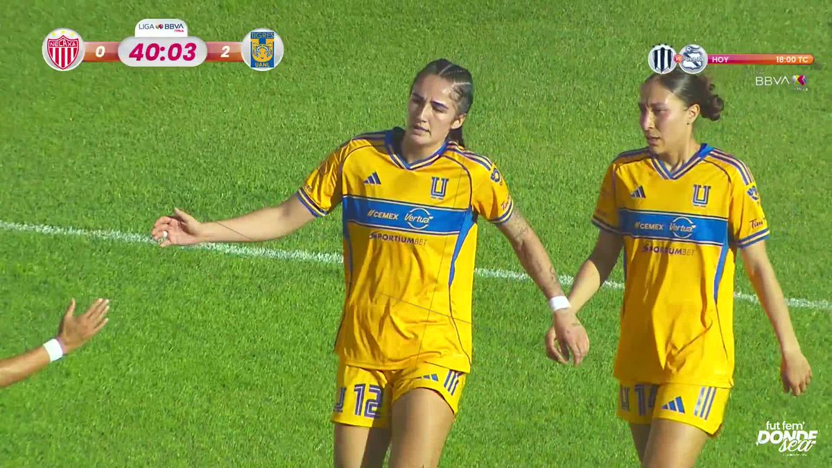40' ⚡️ 0 – 2 🐯 🔥 ¡GOOOOOL! Diana Ordoñez firma su doblete ⚽️⚽️ Tigres aumenta la ventaja en Aguascalientes 💥🔥 📲 Síguelo en vivo: 📌 FB: 📌 YT: #NuestroFutFem | #FutFemDondeSea | #NECvsTIG