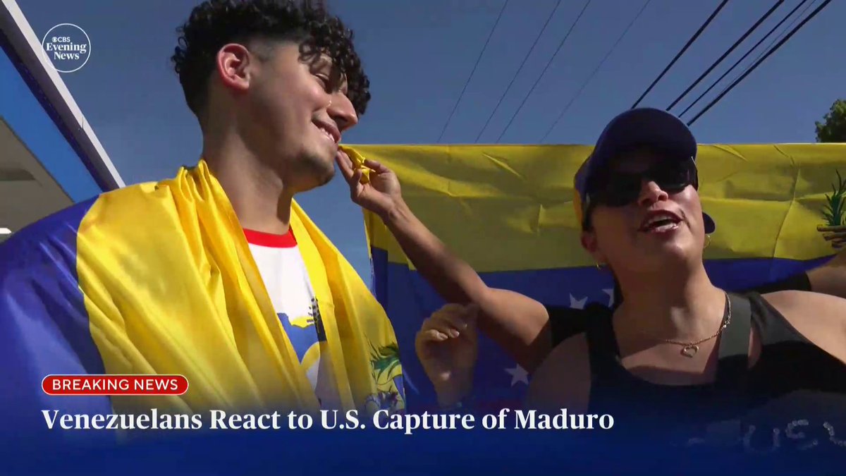 Venezuelans around the world are celebrating the capture of Nicolás Maduro, including in Florida, home to the largest Venezuelan community in the United States. CBS News' Cristian Benavides reports from Doral, Florida, where many Venezuelans have hope for their country.