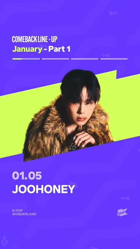 ✨1월 1주차 컴백 라인업✨ COMEBACK LINE-UP · WEEK 1 🎶 Quick look at this week’s comeback artist 👀