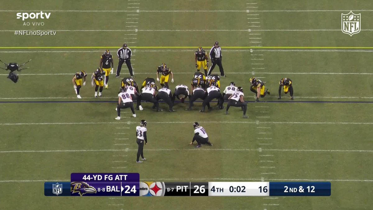 TYLER LOOP ERRA O FIELD GOAL!! O PITTSBURGH STEELERS VAI PARA OS PLAYOFFS!!! 📺: #BALvsPIT ao vivo no sportv e NFL Game Pass | #nflnosportv