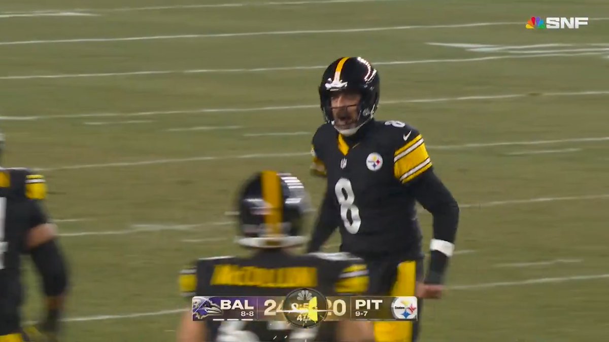 The fourth quarter of Ravens-Steelers was electric 🔥 Sunday Night Football on NBC