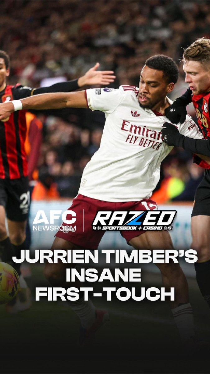 Jurrien Timber’s first touch doesn’t get enough credit, just look at that insane ball control. 👏