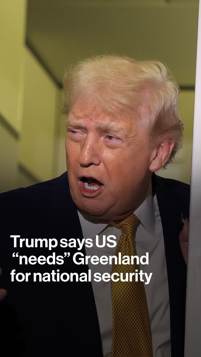 President Donald Trump says US control of Greenland is necessary for national security