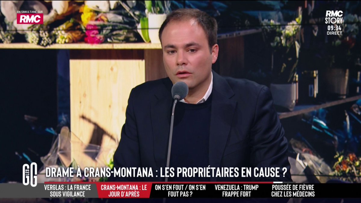 🚨 Crans-Montana : les propriétaires en cause ? 🗣️ Charles Consigny : "Ils ont 40 personnes qui meurent brûlées dans leur établissement et ils disent qu'ils ont eu des contrôles et qu'ils n'ont rien à se reprocher. C'est indécent. Je trouve la justice suisse molle." #GGRMC