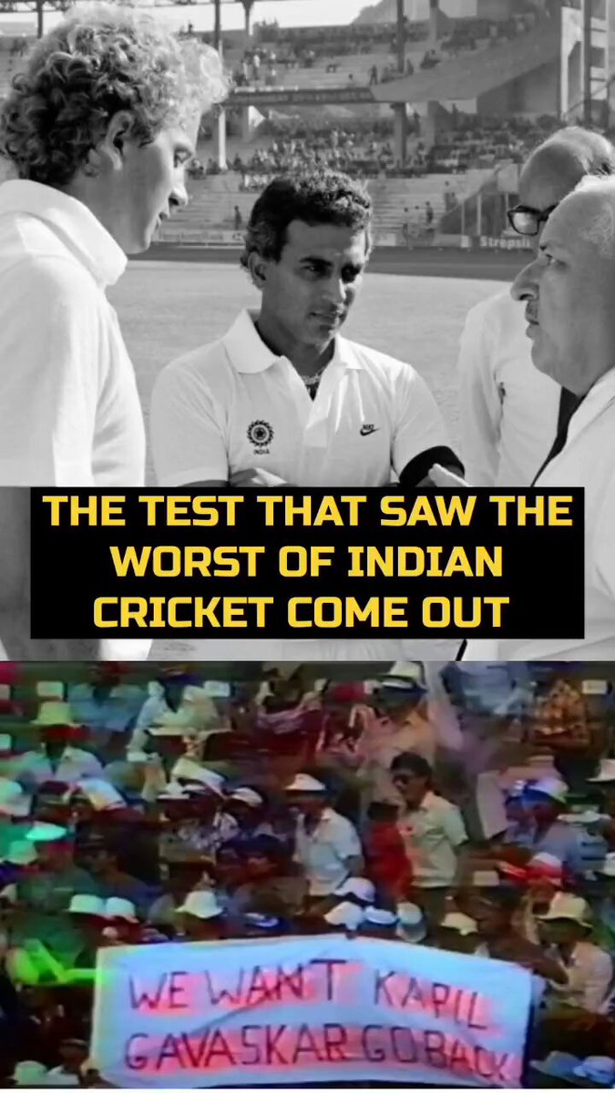 Probably one of my favourite stories to tell from Indian cricket.